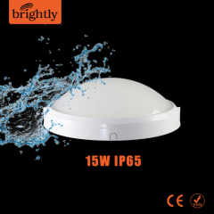 IP65 Oyster light 15W Plastic Round LED Wall Lighting