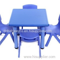 Kids Plastic Square Study Table And Chair Set