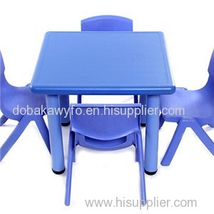 Kids Plastic Square Study Table And Chair Set