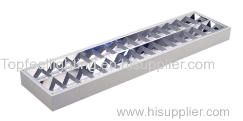 Mat Reflector Surface Mounted Grille Light Luminaire with Grid