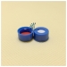 9mm Red PTEF/White Silicone Septa with Blue Cap
