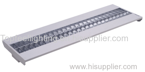 T5 fluorescent tube grid lamp with wide frame