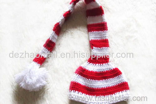 100% Cotton Handmade Christmas Hat for Girls
