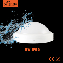 IP65 Oyster light 6W Round LED Wall Lighting