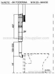 Dual Flush Concealed Toilet Cistern