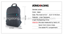 Linen Material Stylish Leisure Laptop Backpack