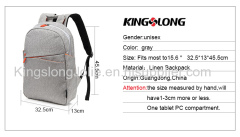 Linen Material Stylish Business Laptop Backpack