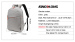 Kingslong Backpack 1310 GRAY