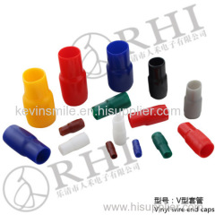 pvc insulated end cap . vinyl terminal end cap . cable t erminal cap . wire terminal cap . pvc terminal caps