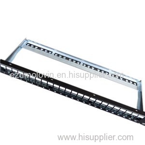 FTP Blank Patch Panel 24 Port With Back Bar CL