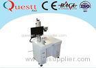 High Speed Fiber Laser Marking Machine F-Theta Lens Benchtop With Rotate Device