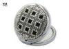 Magnifying Feature Bling Silver Plated Compact Mirror Wedding Favours