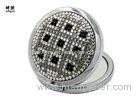 Magnifying Feature Bling Silver Plated Compact Mirror Wedding Favours