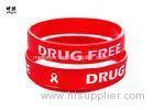 Soft Enamel Imprinted Custom Wrist Bracelets Silicone Wristbands For Events