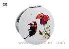 Beautiful Flower Printed Customized Small Compact Mirrors For Bridesmaids
