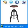 Metal Industrial Vintage Gunmetal Legs Backless Bistro Bar Stool