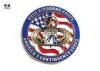 Soft Enamel Custom Challenge Coins 3D Embossed Design Zinc Alloy Material