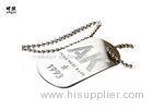Brush Silver Coating Engravable Dog Id Tags Dog Name Discs SGS Certification
