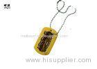 Heavy Duty Oval Brass Dog Id Tags Identity Discs For Dogs OEM / ODM