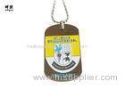 Soft Enamel Custom Engraved Military Dog Tags For Pets 50 * 30 * 2mm Size