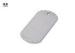 Silver Blank Customized Metal Dog Tags Engraved Logo Zinc Alloy Material