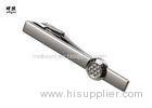 Shiny Silver Skinny Mens Tie Bar Clip For Business Man Metal Material