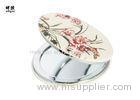 Personalised Small Compact Mirror With Logo PU Leather Material