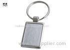 Heavy Duty Rectangular Metal Key Ring Blanks 44 * 26 * 6mm Size