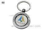 Personalised Style Spinning Keyring Custom Metal Key Tags Round Shape 35g