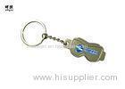 Custom Metal Key Ring Glasses Shape With Silk Printed Ski Logo