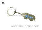 Custom Metal Key Ring Glasses Shape With Silk Printed Ski Logo