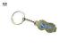 Custom Metal Key Ring Glasses Shape With Silk Printed Ski Logo