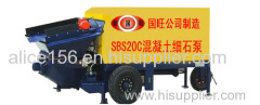 Construction concrete conveying pump