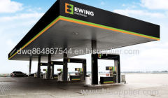 High Rise Metal Building Steel Space Frame Structure gas station
