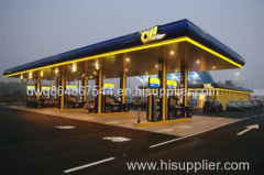 Large Scale Space Frame Steel Truss gas station