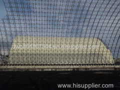 Light Space Frame Roof Structure for coal fired power plant