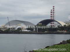 Light Space Frame Roof Structure for coal fired power plant