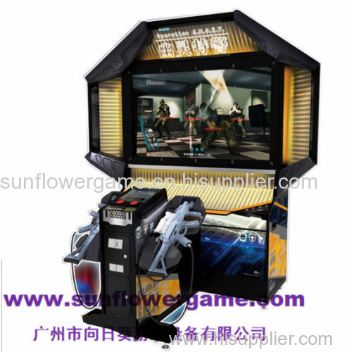 55''LCD crazy game ghost squad amazing simulator gun shooting machine