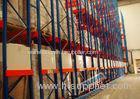 4 PU Wheel Type High Density Mobile Storage Pallet Racks 24 Tons Per Unit Rail Guided