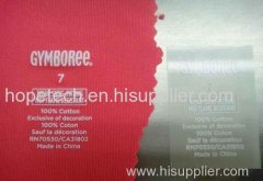 Care Label transfer printing