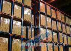 Blue Orange Material Handling Racks Drive Through Racking For Cold Storage