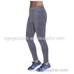 Sassy Assy Faux Denim Seamless Tight Leggings