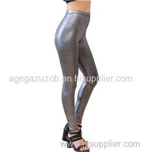 Leggings For Girls Shiny Faux Leather Pants