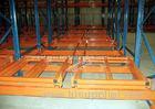 Industrial Push Back Rack Galvanised Pallet Racking Single Pallet Per Level