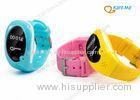 Small Personal GPS Tracker Child Locator Watch Bracelet With Time Showing