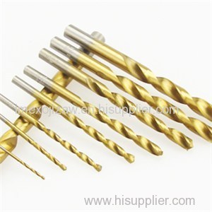 TiN Coated HSS Straight Shank Twisted Drill Bits