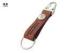 Soft Enamel Brown Personalised Leather Keyrings For Men OEM / ODM Avaliable