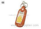 Funny Gift Egypt Keyring Custom Leather Keychains With Dog Clip