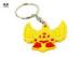 Personalized Style Advertising PVC Key Ring For Kids 28mm Long Chain
