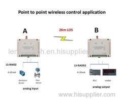 wireless analog acquisition modules 4-20mA signal wireless transmission sensor data wireless transfer 2km remote control